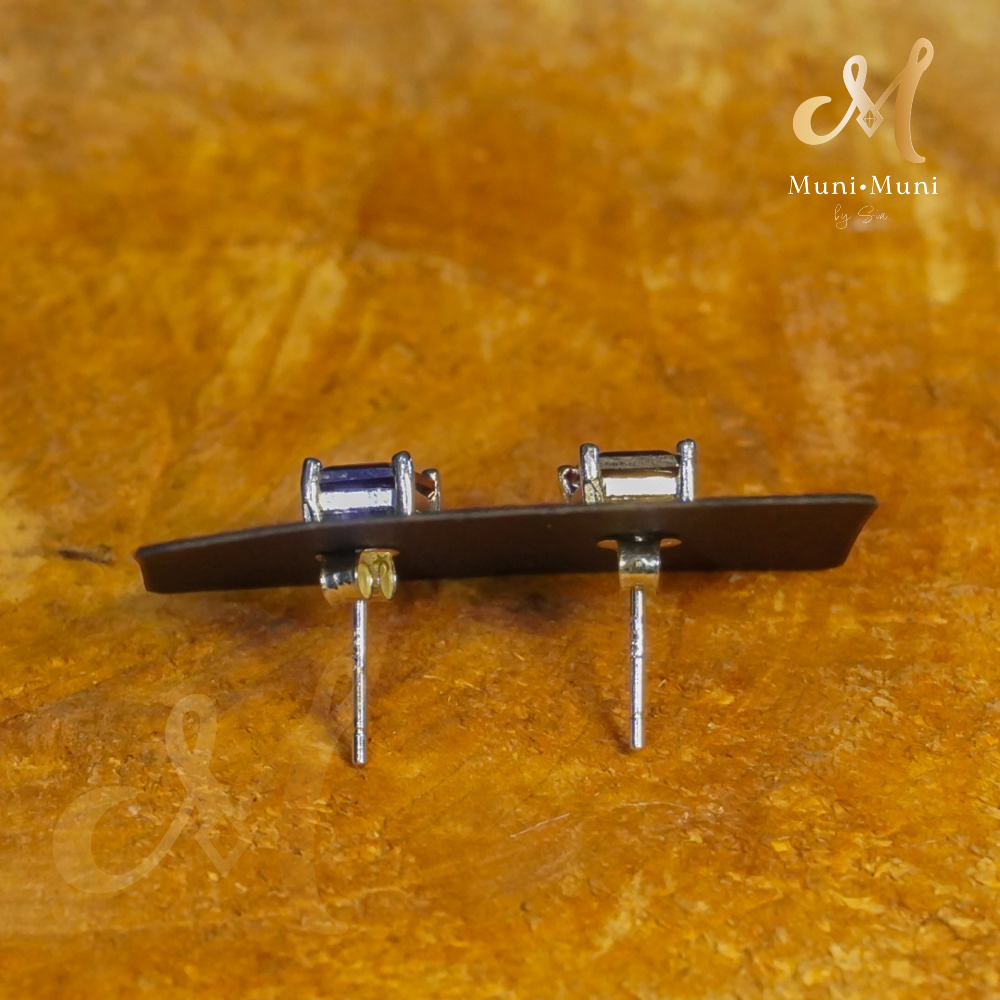 Red Carnelian Rectangular Cut Earrings