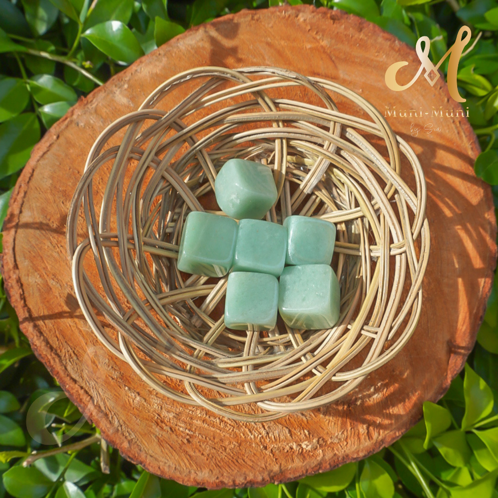 Green Aventurine Tumbled Crystal Cube