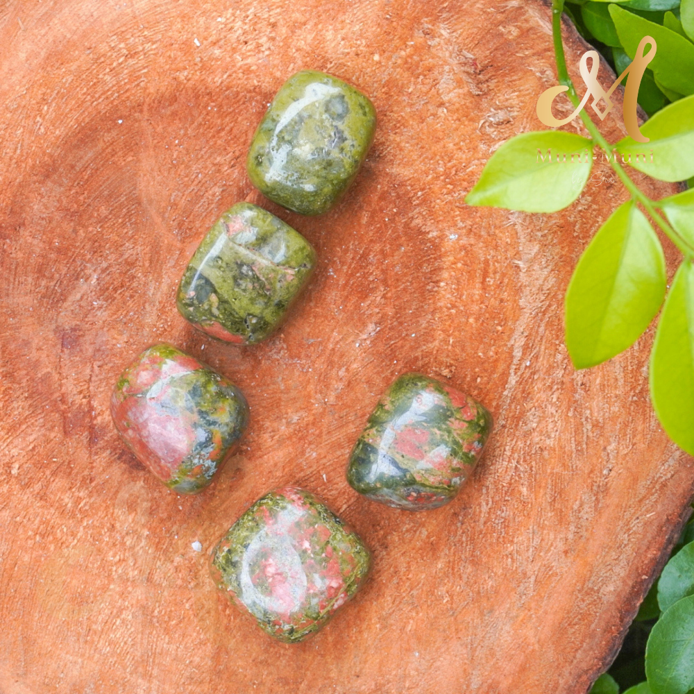 Unakite Jasper Tumbled Crystal