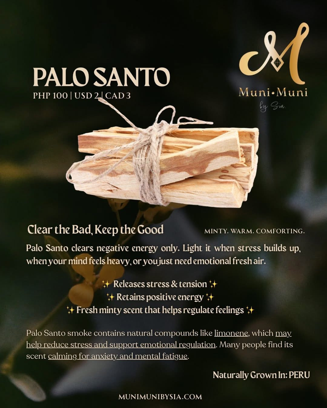 Organic Cleansing Sticks and Smudge Sticks