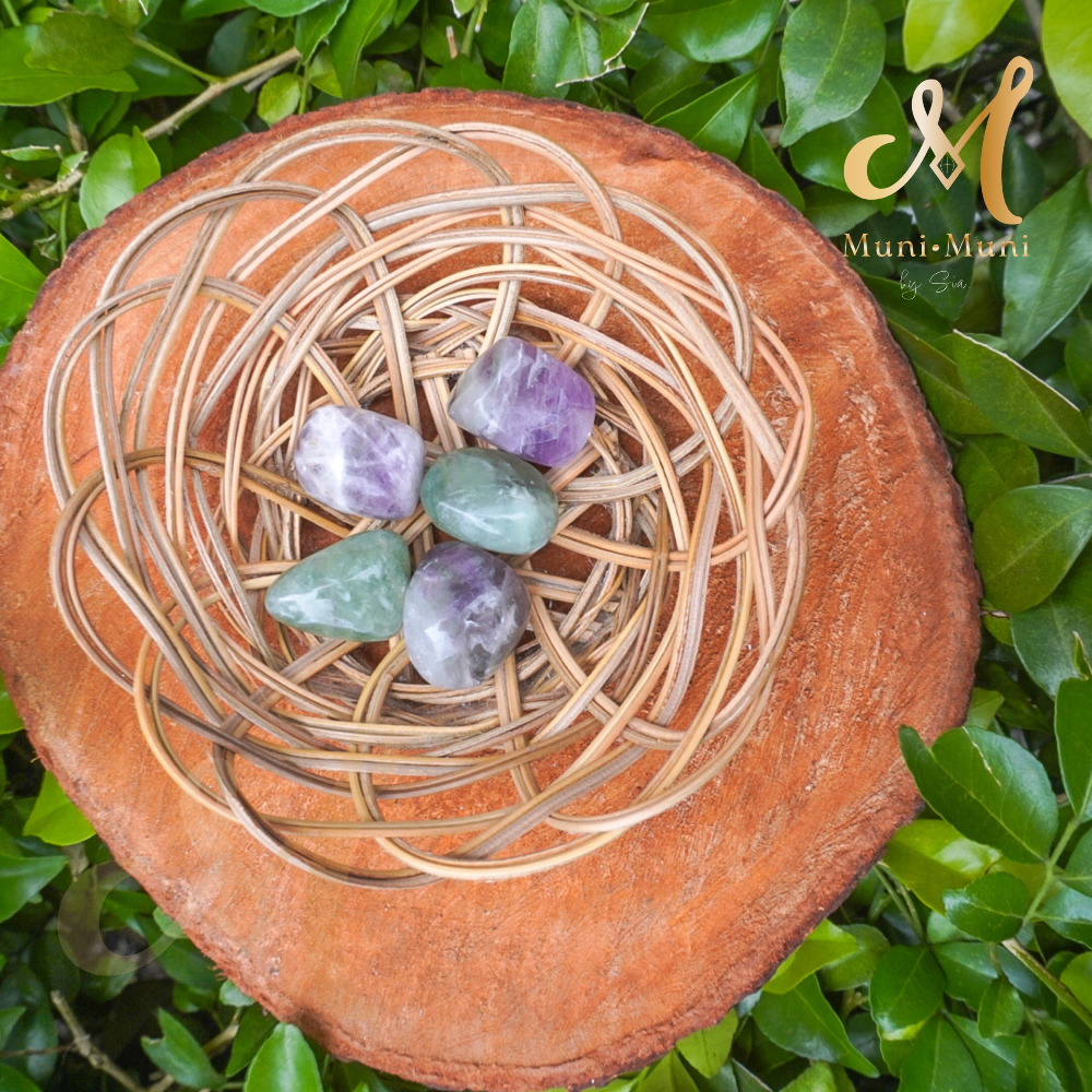Rainbow Fluorite Tumbled Crystal