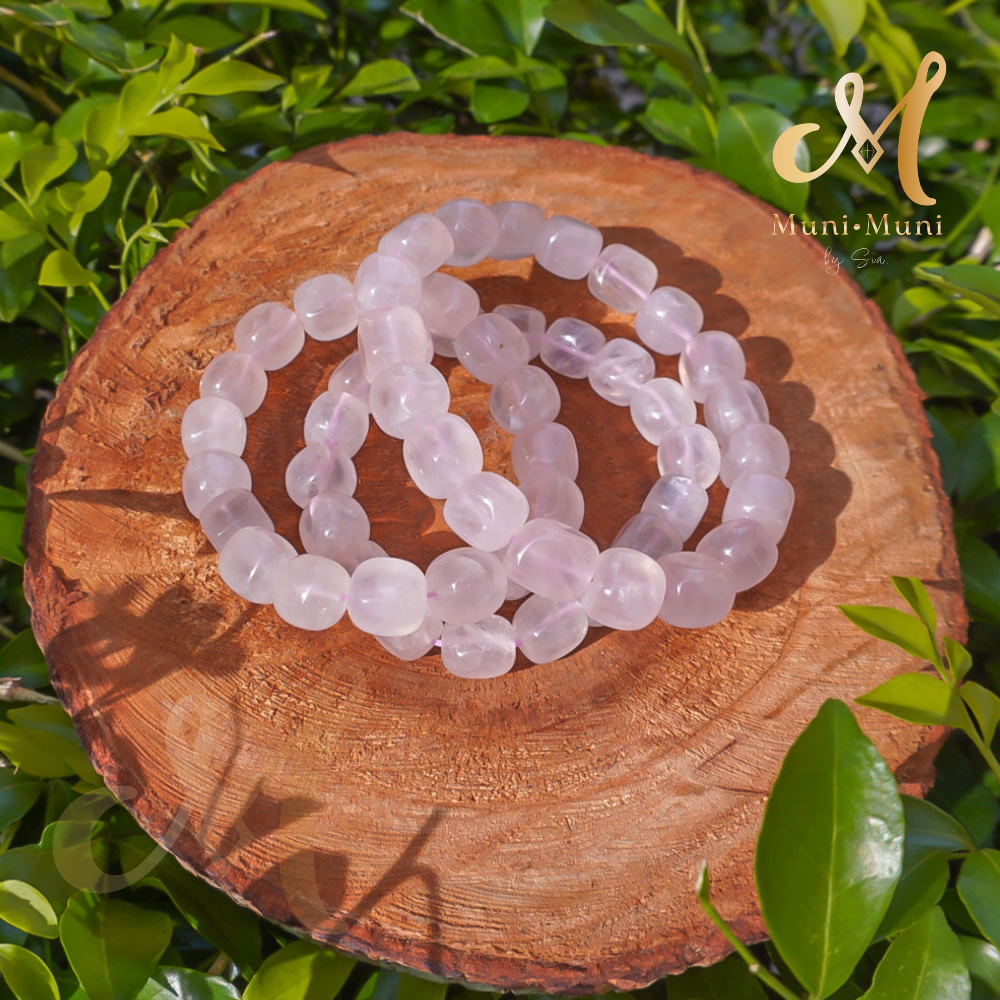 Rose Quartz Nugget Bracelet