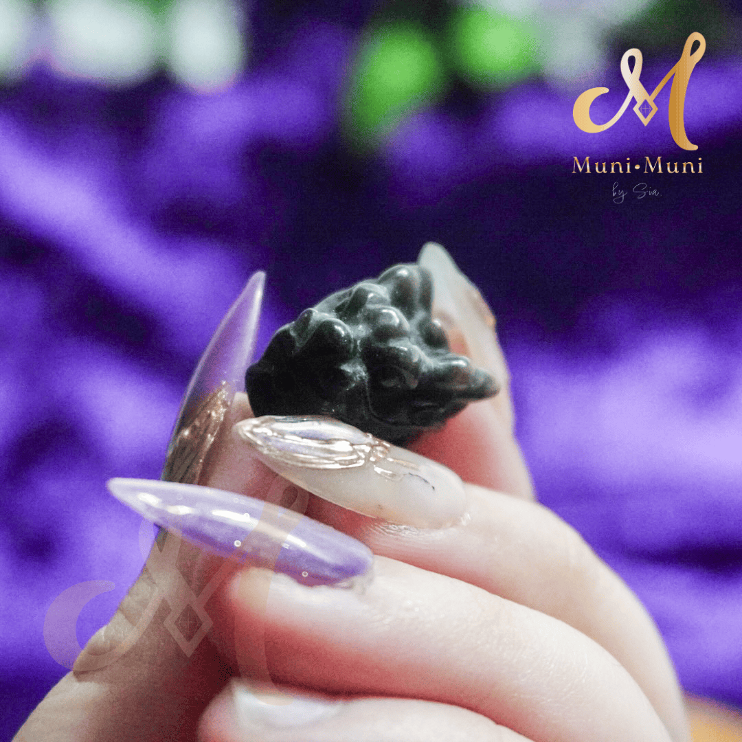 Obsidian Dragon Charm Natural Crystal