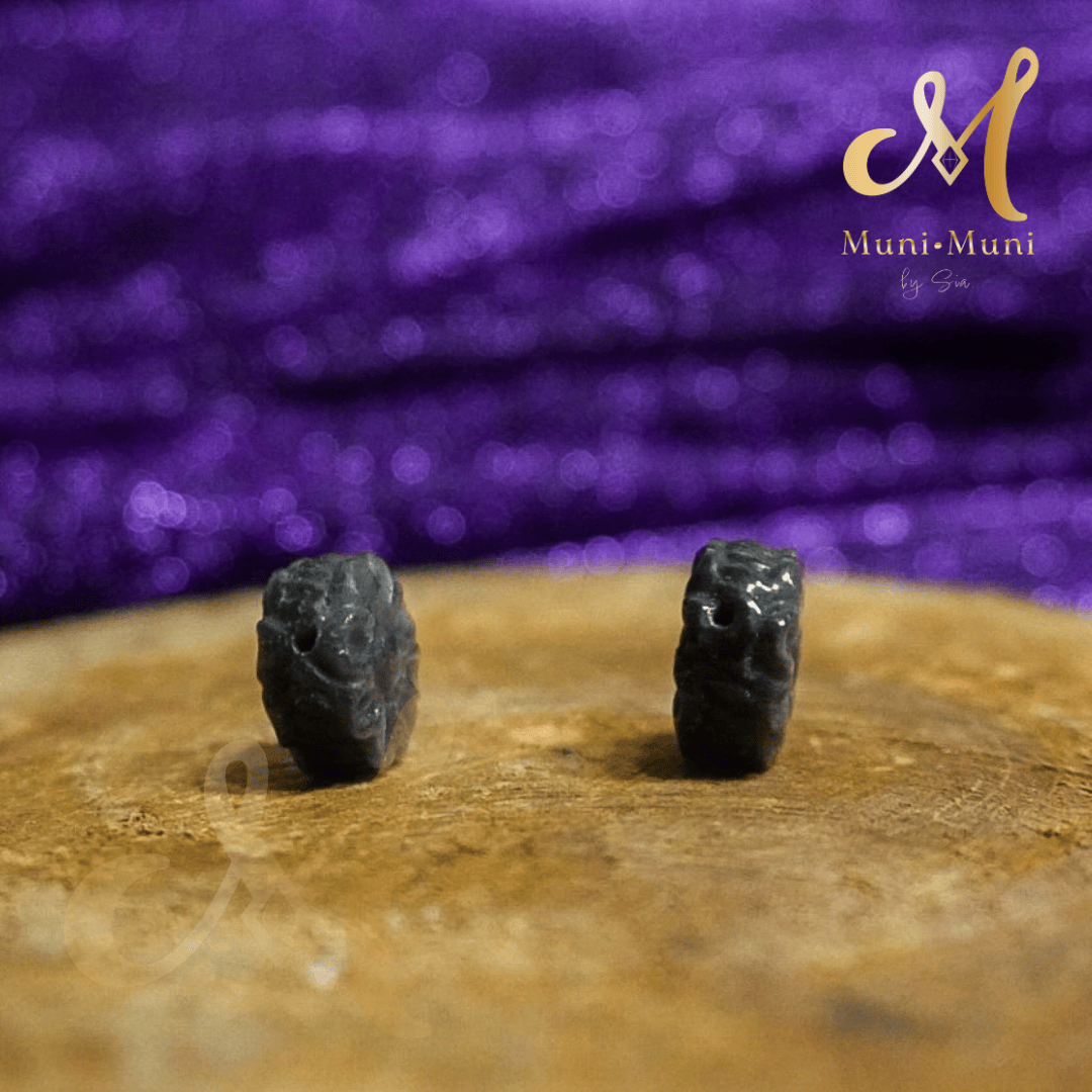 Obsidian Flower Natural Crystal Bracelet Charm