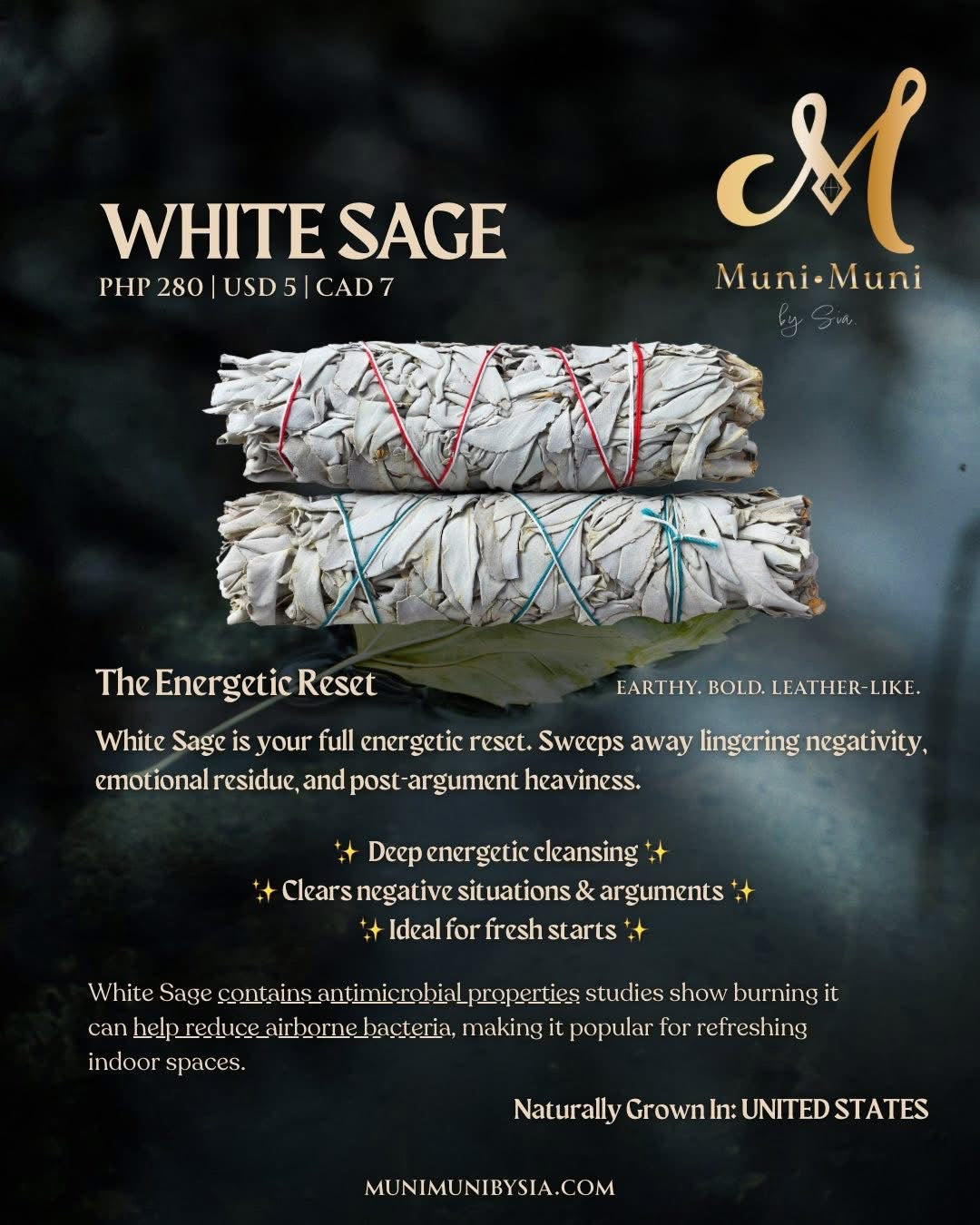 Organic Cleansing Sticks and Smudge Sticks