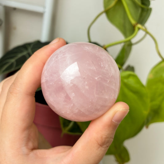 CRAZY SALE: Madagascar Rose Quartz Sphere (62-63mm)