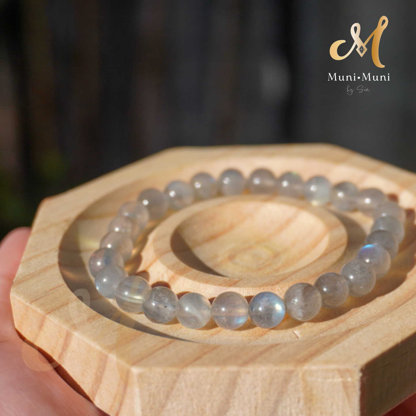 Labradorite Bracelet: High Quality 7mm