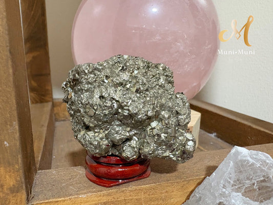 Statement Piece Peruvian Pyrite with Stand