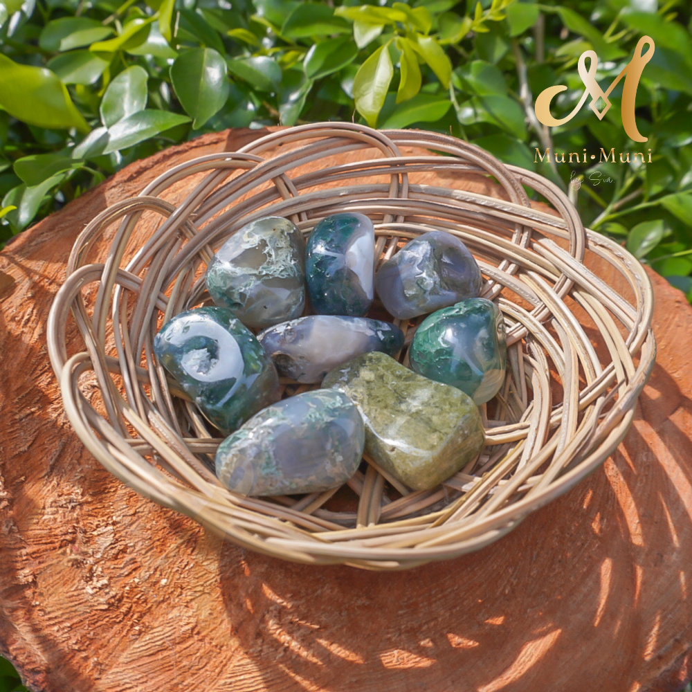 Moss Agate Tumbled Crystal