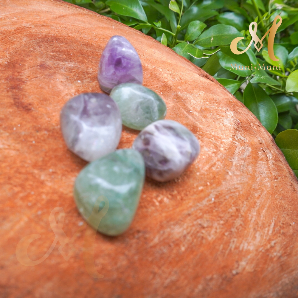 Rainbow Fluorite Tumbled Crystal