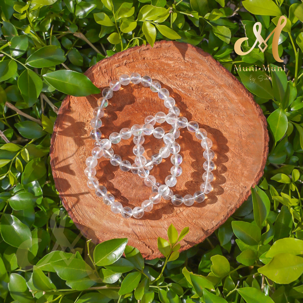 Aura Clear Quartz 8mm Bracelet