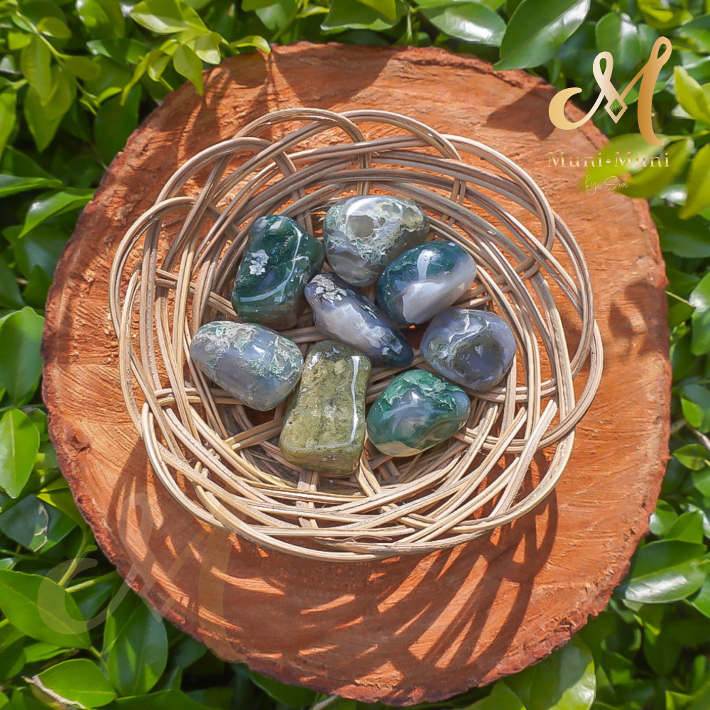 Moss Agate Tumbled Crystal