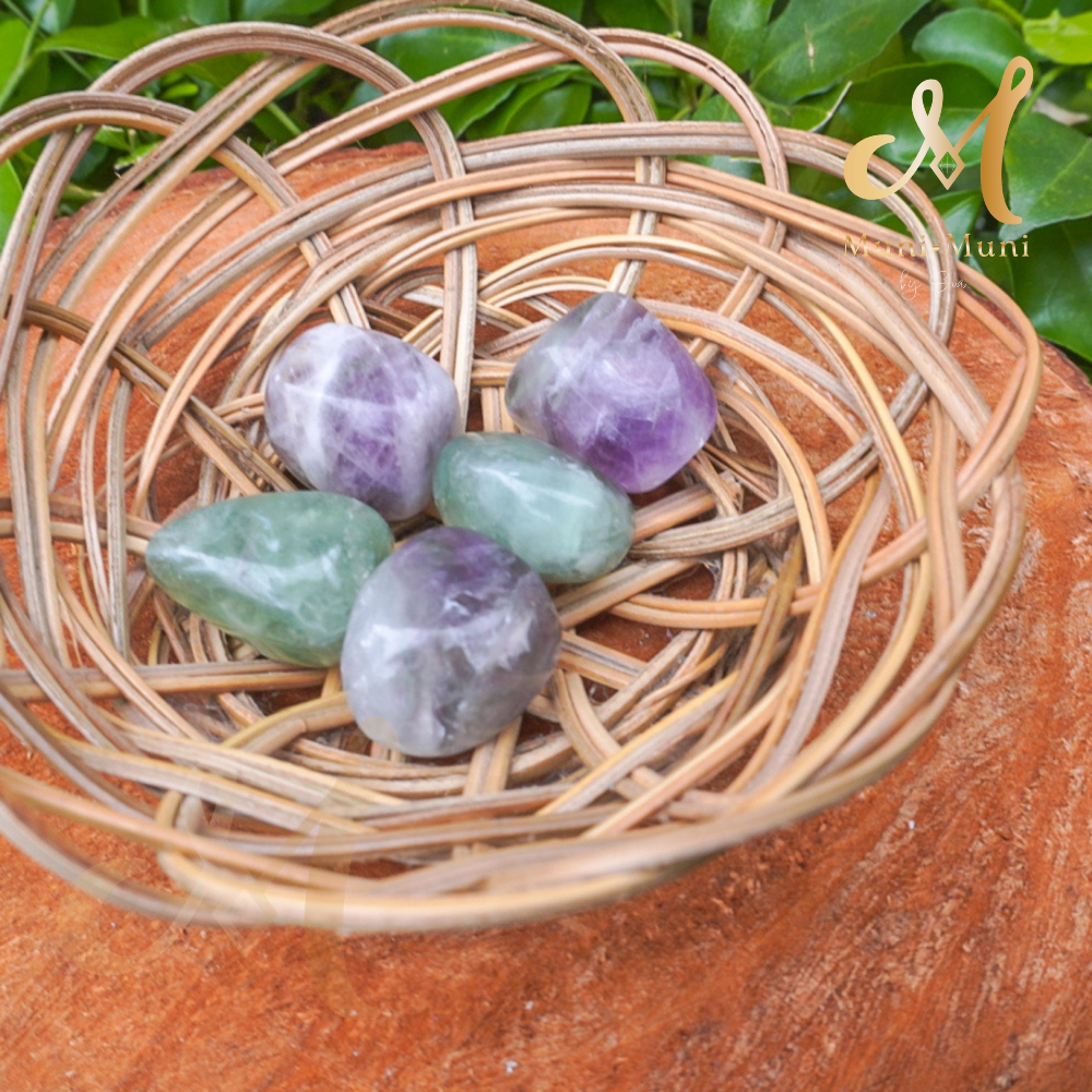 Rainbow Fluorite Tumbled Crystal
