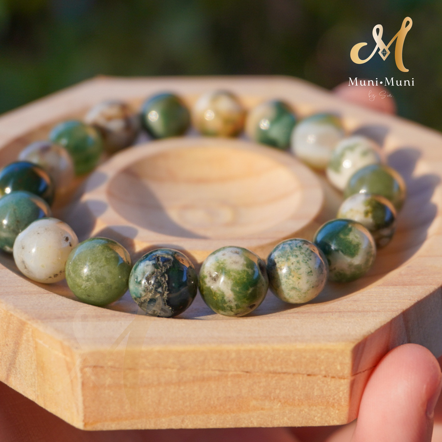 Tree Agate Bracelet 10mm