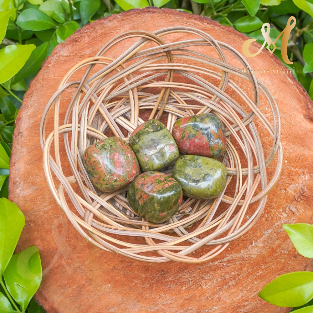 Unakite Jasper Tumbled Crystal