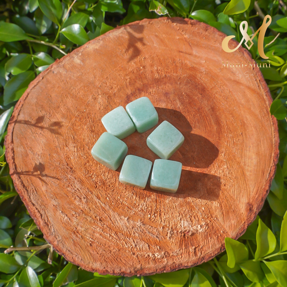 Green Aventurine Tumbled Crystal Cube