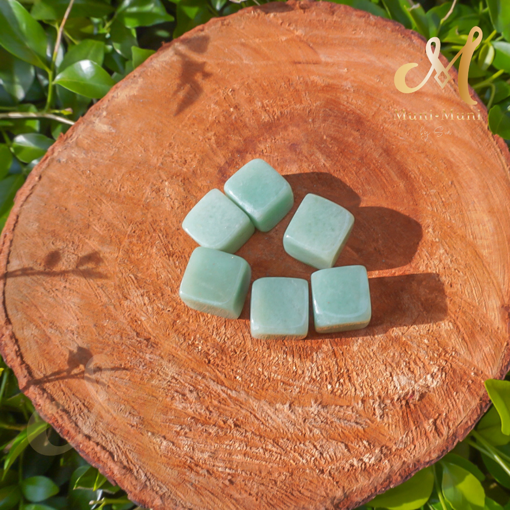 Green Aventurine Tumbled Crystal Cube