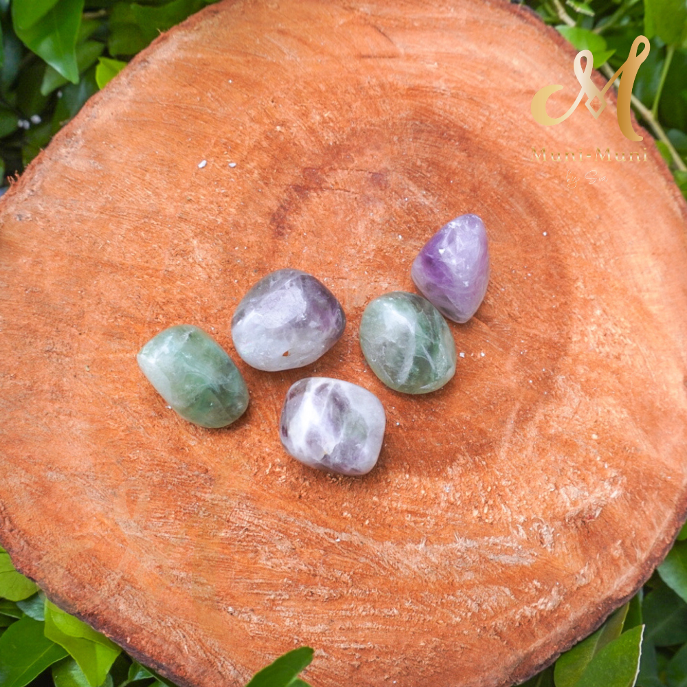 Rainbow Fluorite Tumbled Crystal