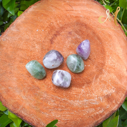 Rainbow Fluorite Tumbled Crystal
