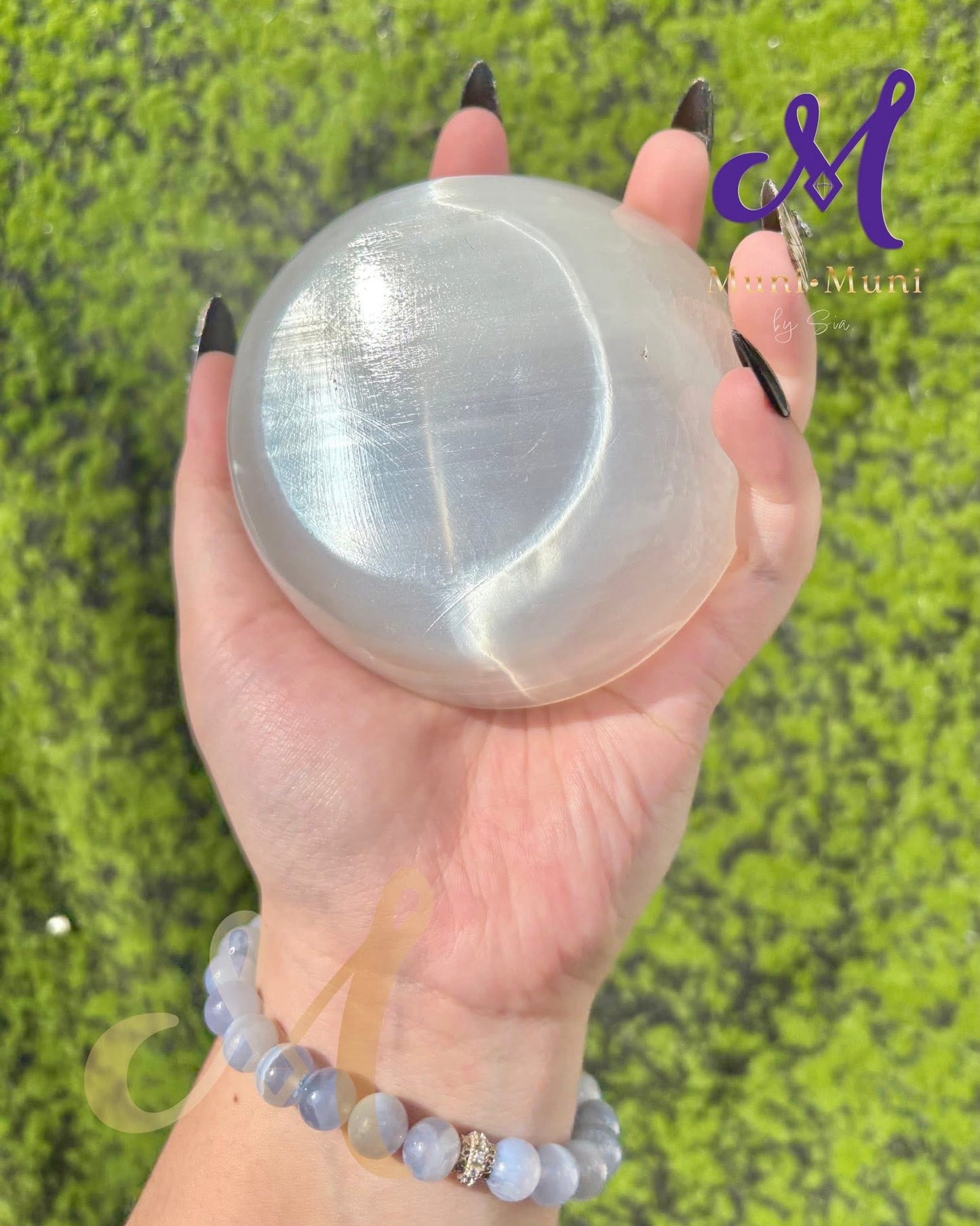 Satin Spar (Commonly Referred to as “Selenite”) Bowl | Cleansing Bowl