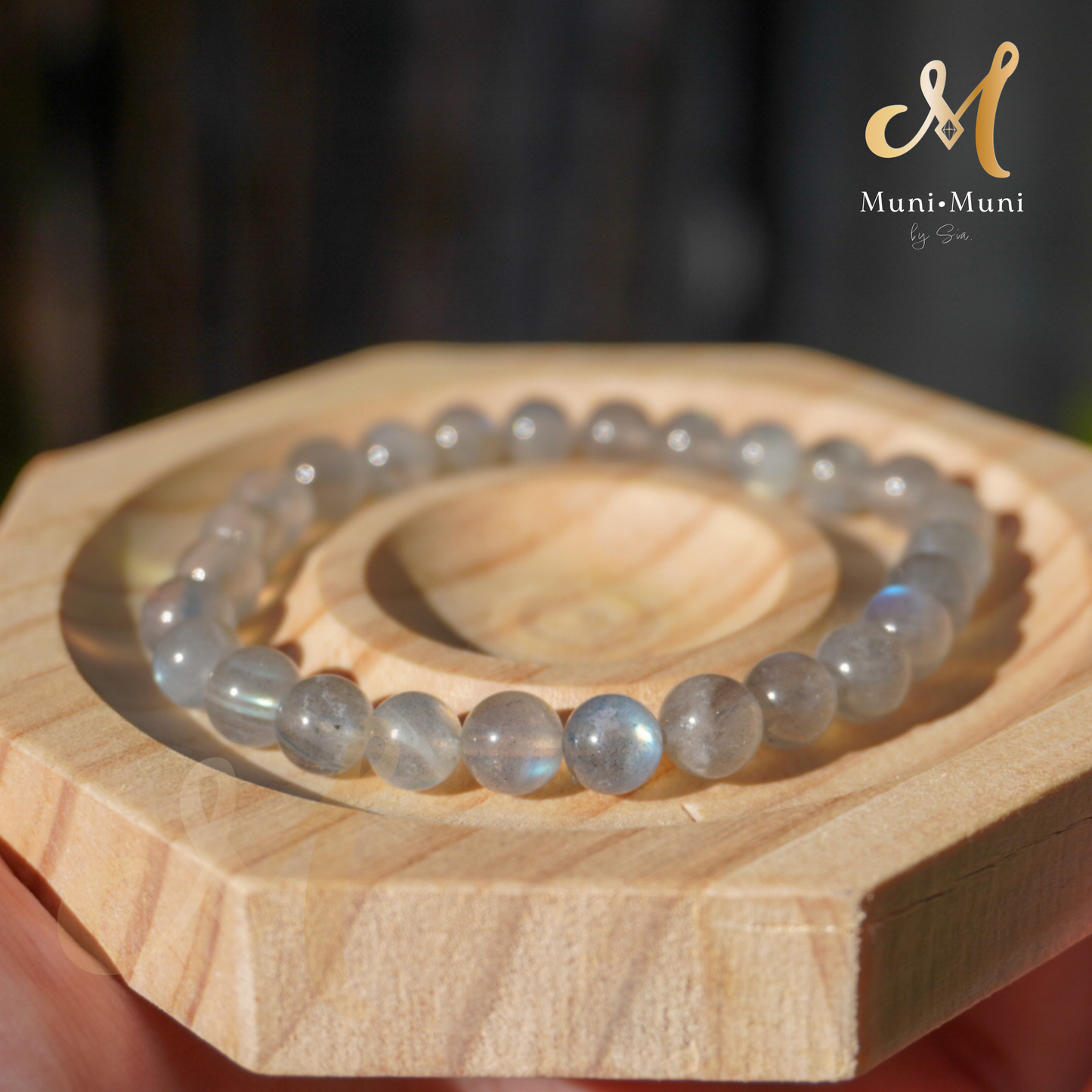 Labradorite Bracelet: High Quality 7mm