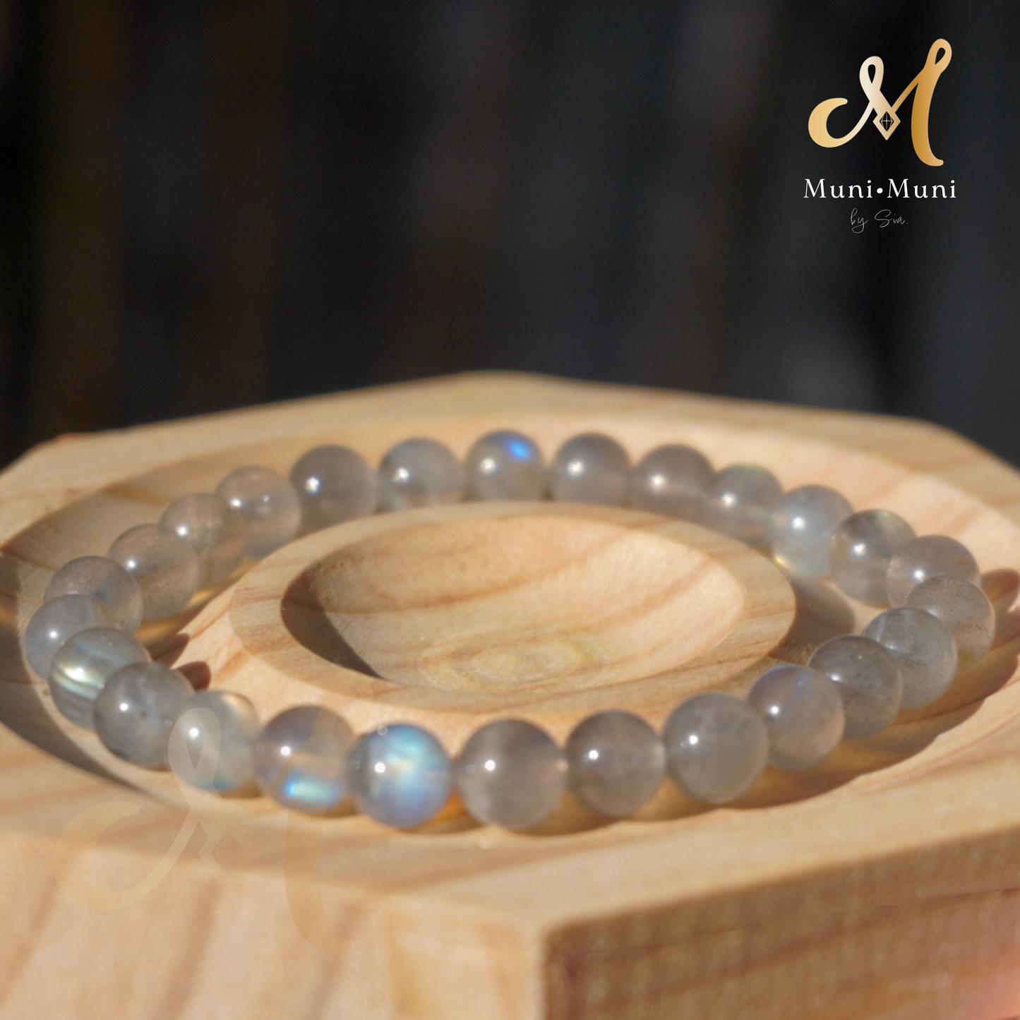 Labradorite Bracelet: High Quality 7mm