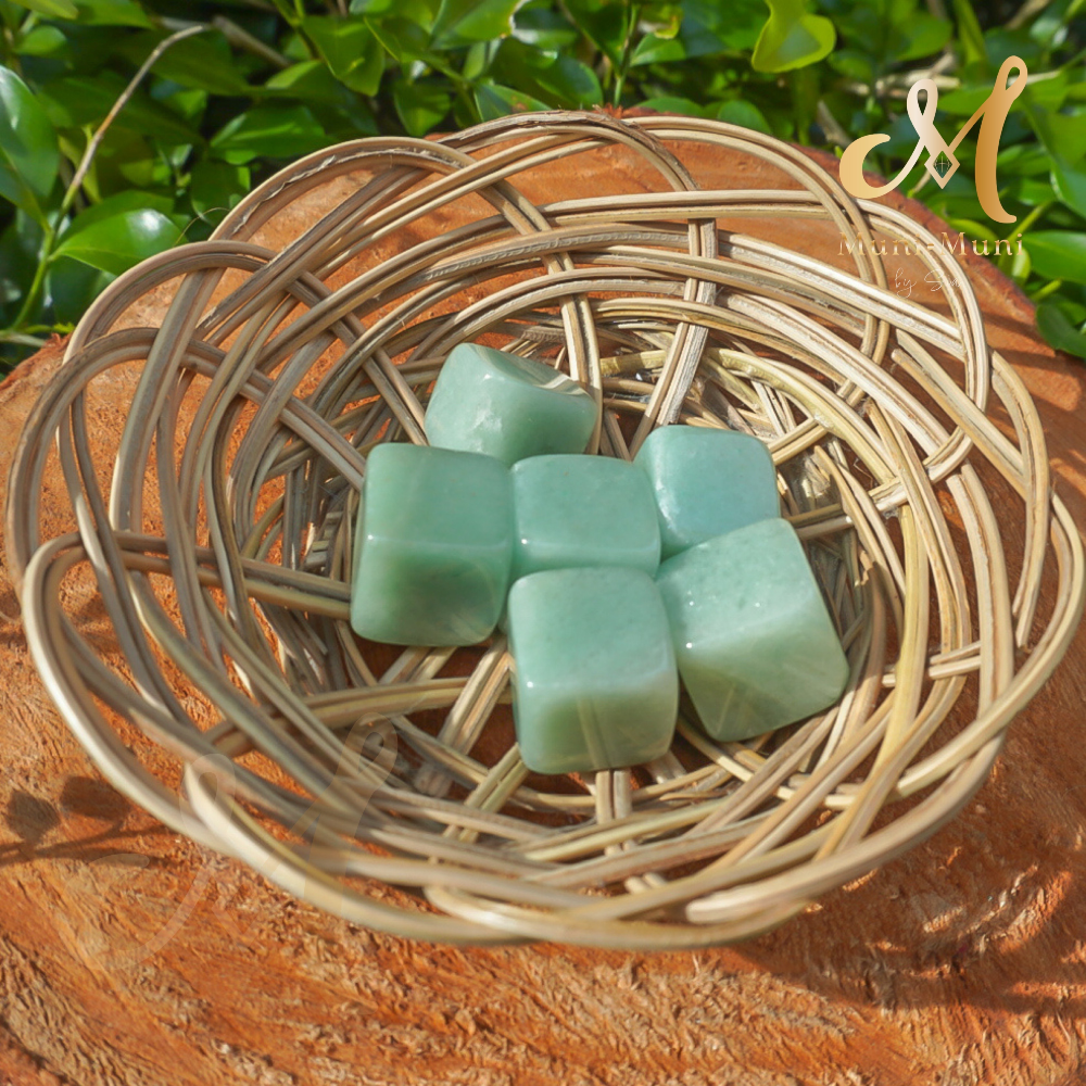 Green Aventurine Tumbled Crystal Cube