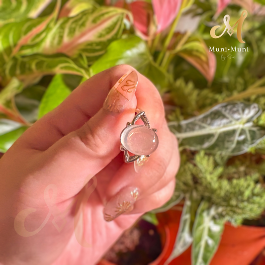 Clear Quartz Oval Cut in Silver-Plated Ring