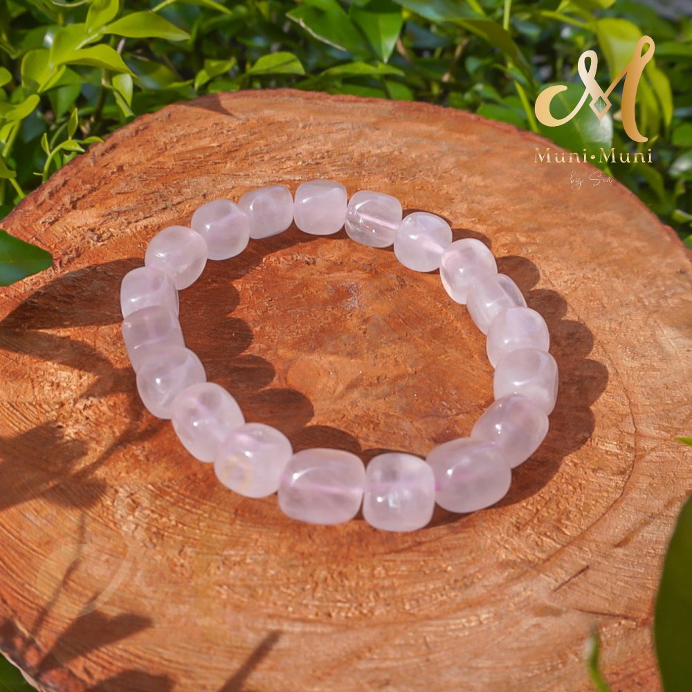 Rose Quartz Nugget Bracelet