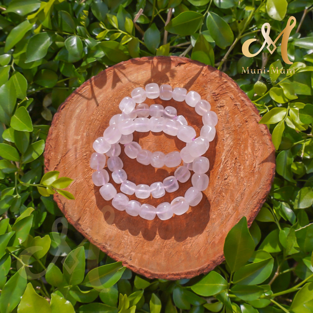 Rose Quartz Nugget Bracelet