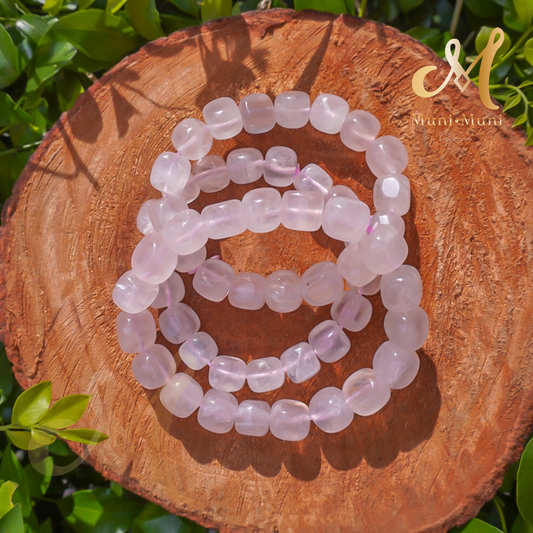 Rose Quartz Nugget Bracelet