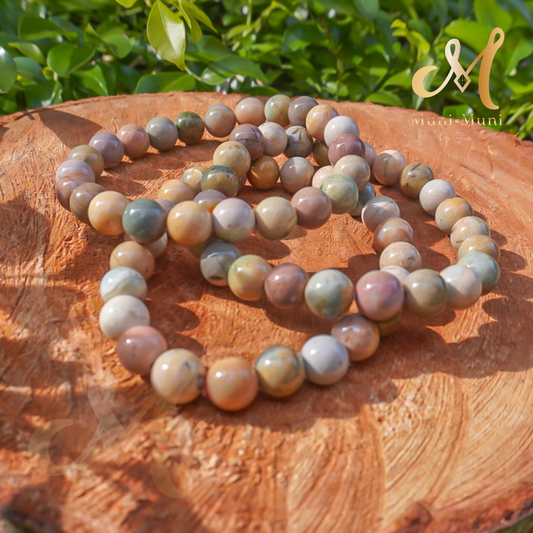 Rainbow Alashan Agate 6mm Bracelet