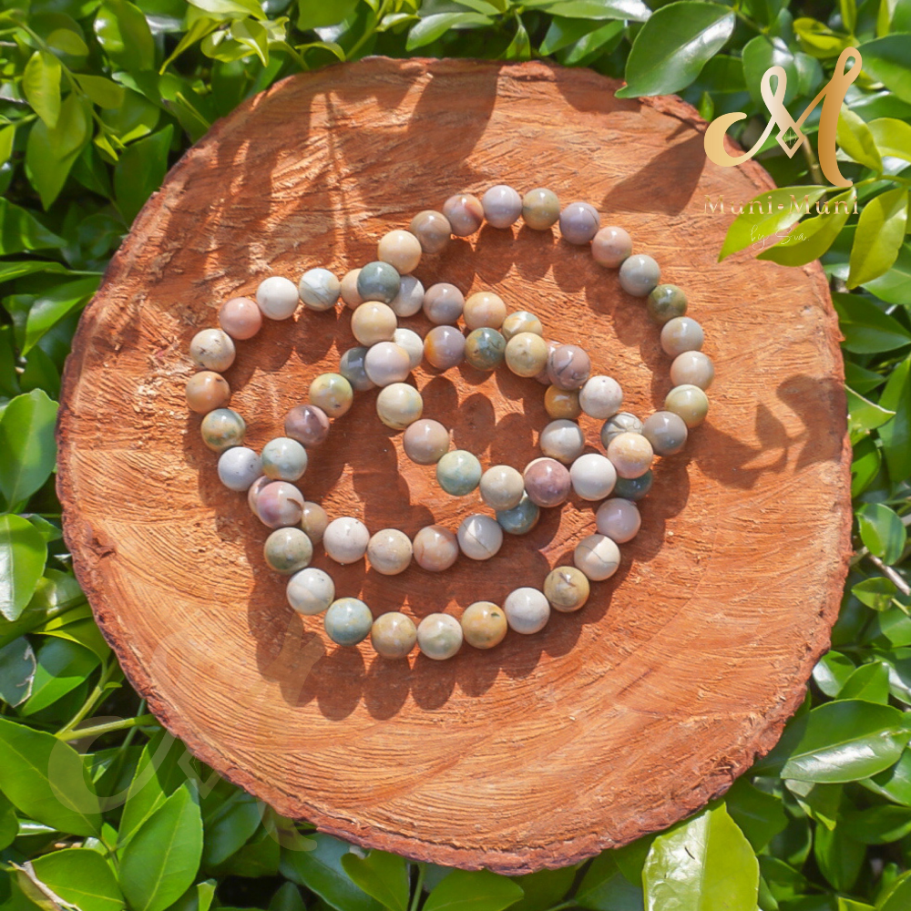 Rainbow Alashan Agate 6mm Bracelet