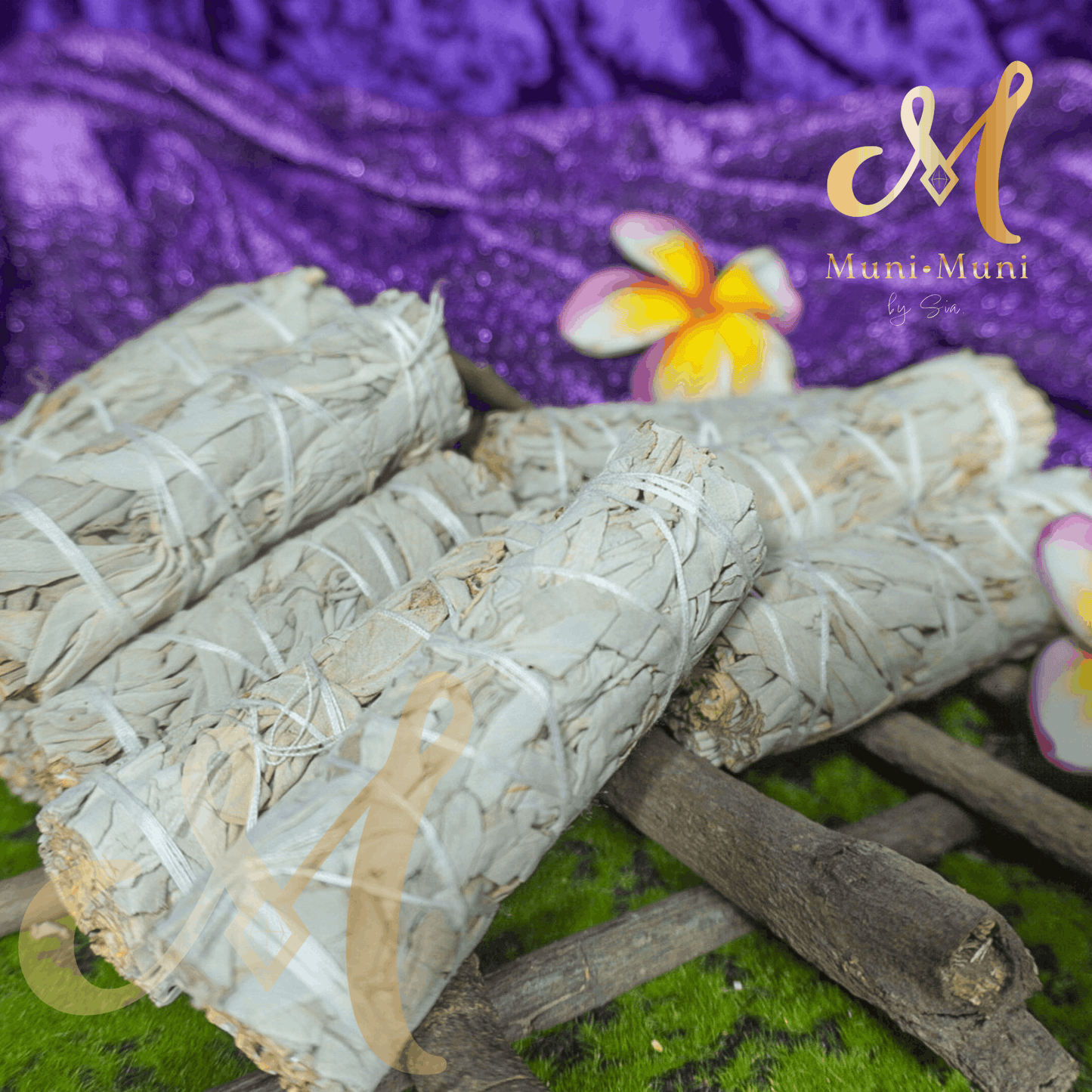 White Sage Natural Herbal Smudge Stick Incense