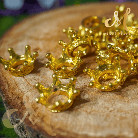 Gold-Colored Crown Mini Sphere Holder