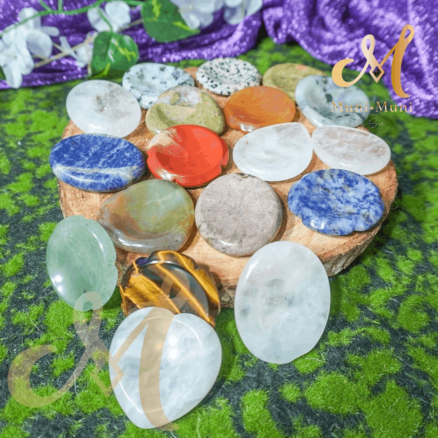 Worry Stones Natural Crystal Decompression Stones