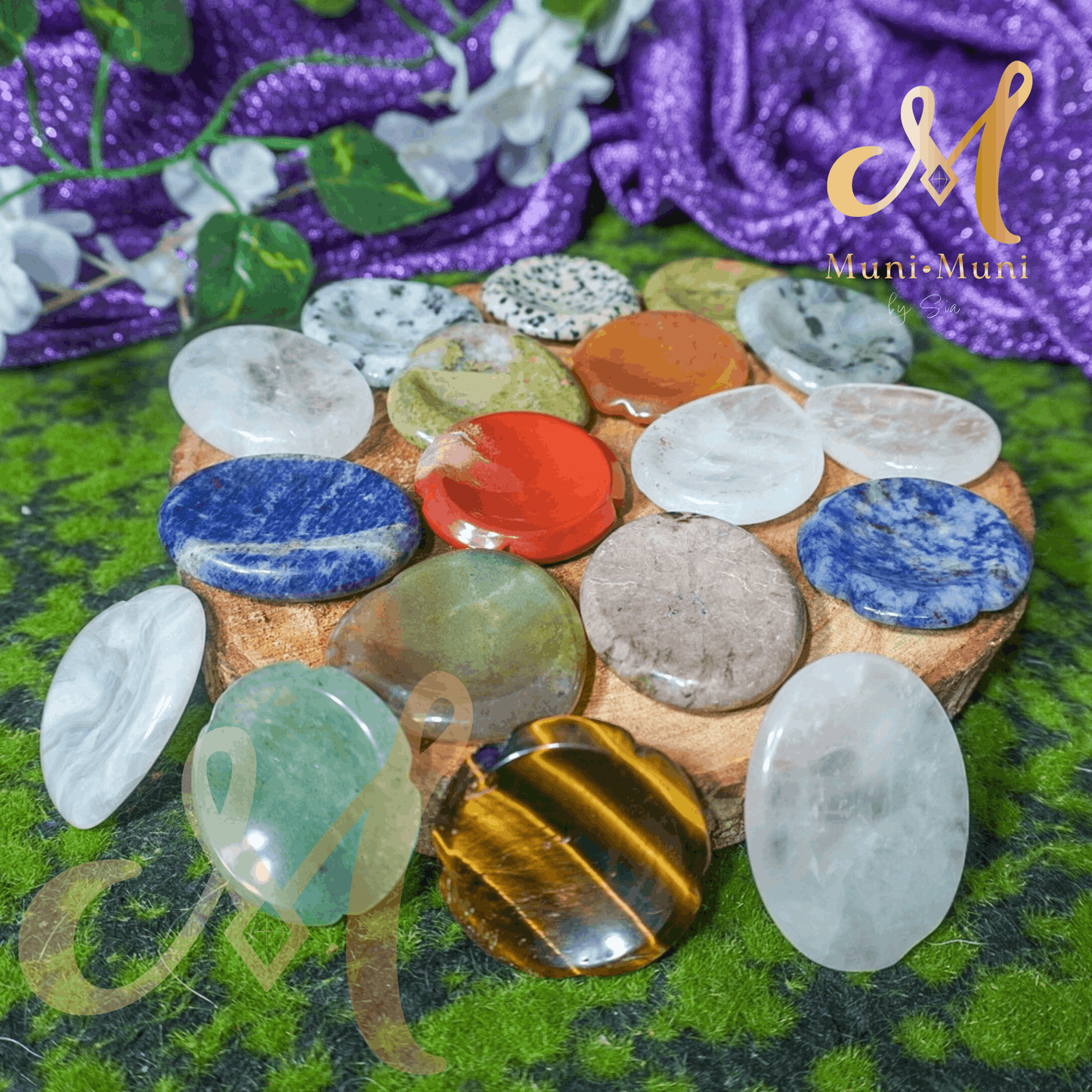 Worry Stones Natural Crystal Decompression Stones