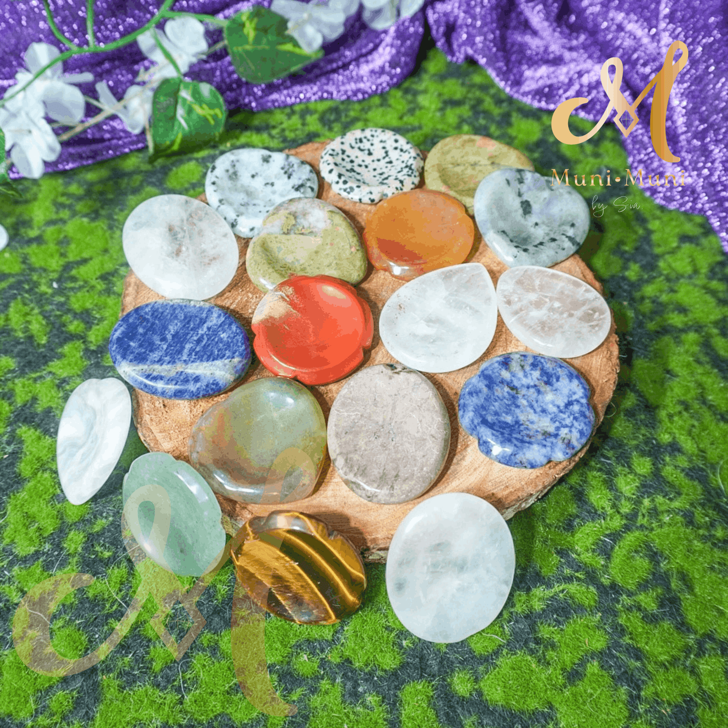 Worry Stones Natural Crystal Decompression Stones