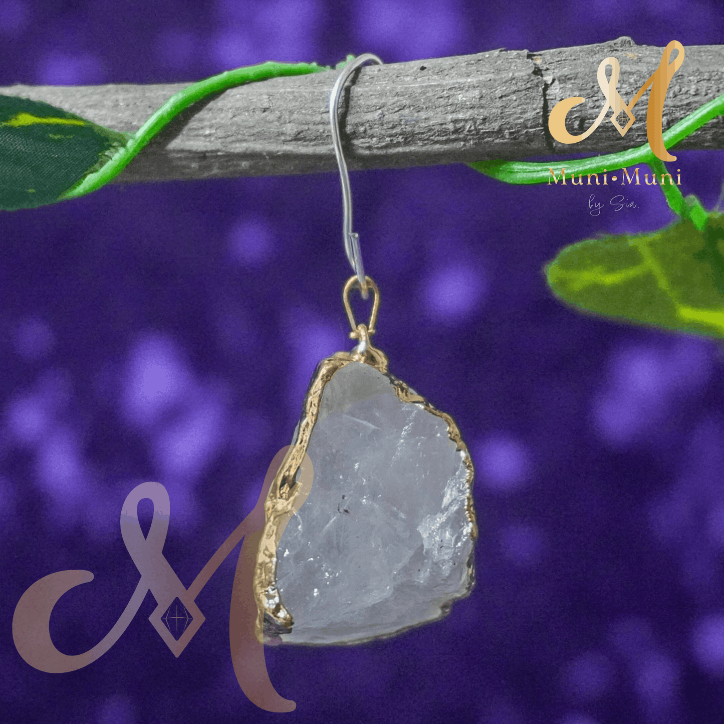 Clear Quartz Natural Crystal Pendant