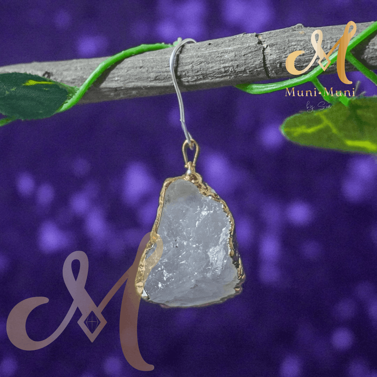 Clear Quartz Natural Crystal Pendant