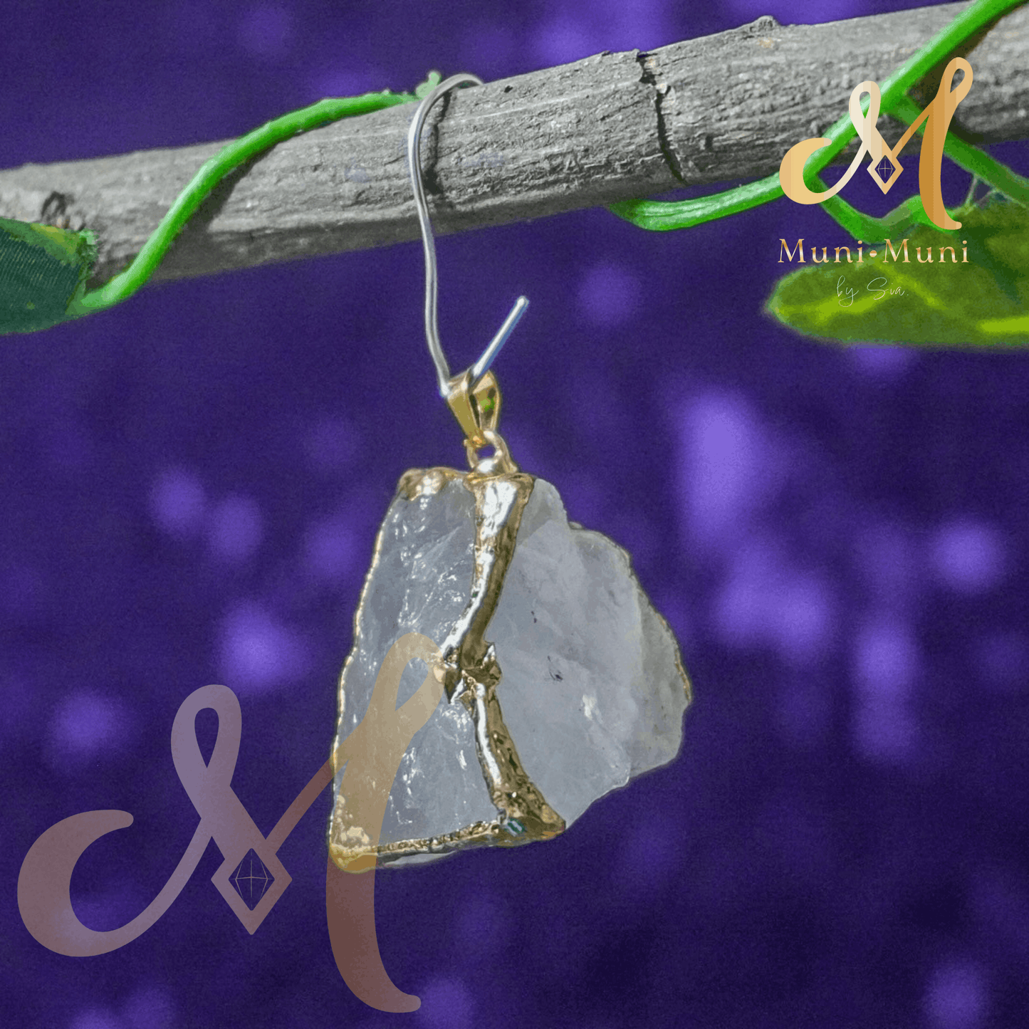 Clear Quartz Natural Crystal Pendant