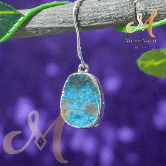 African Turquoise Natural Crystal Pendant