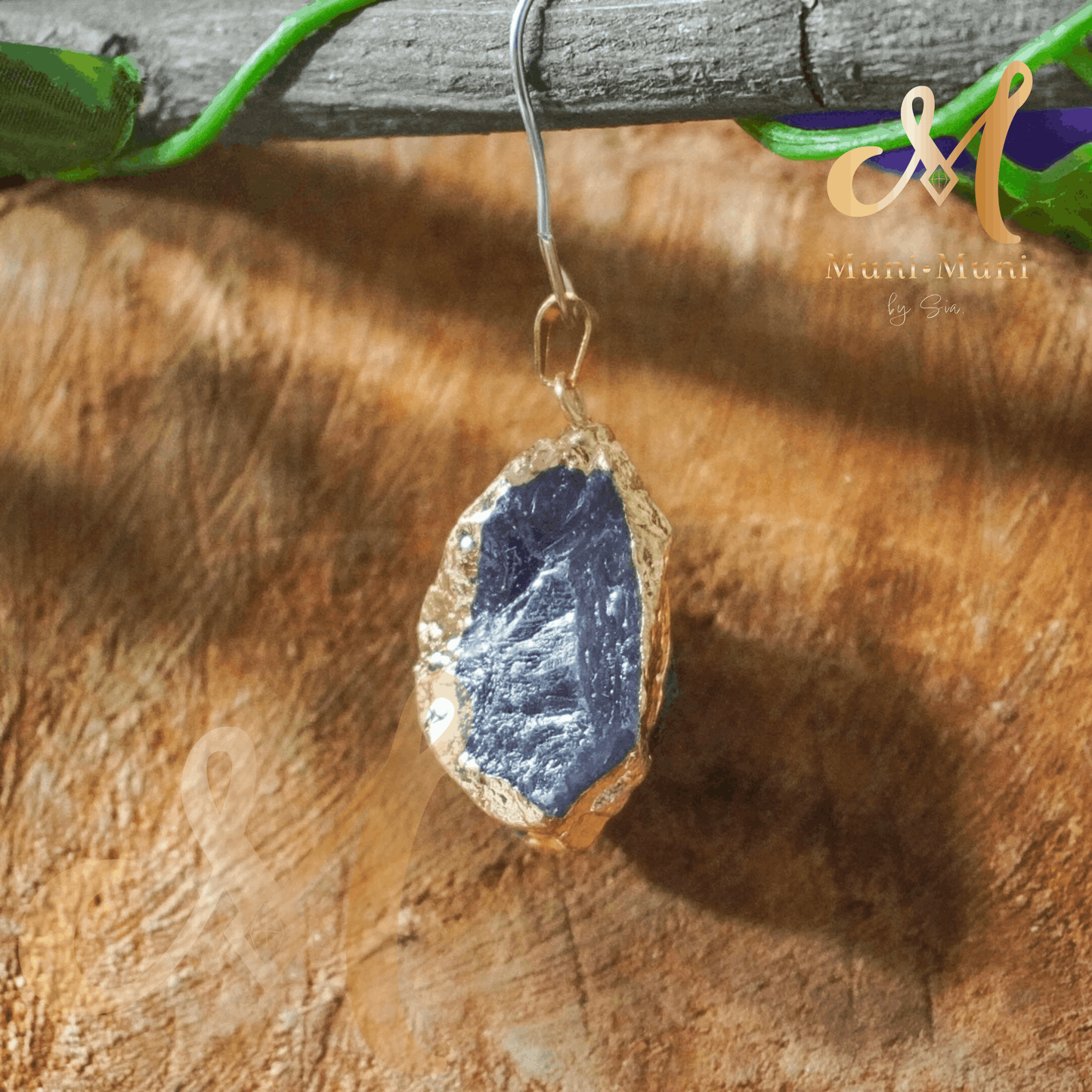 Raw Amethyst Natural Crystal Pendant in S925 Clasp