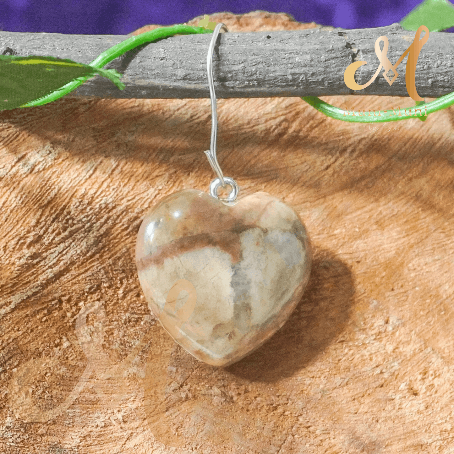 Picture Jasper Natural Crystal Pendant