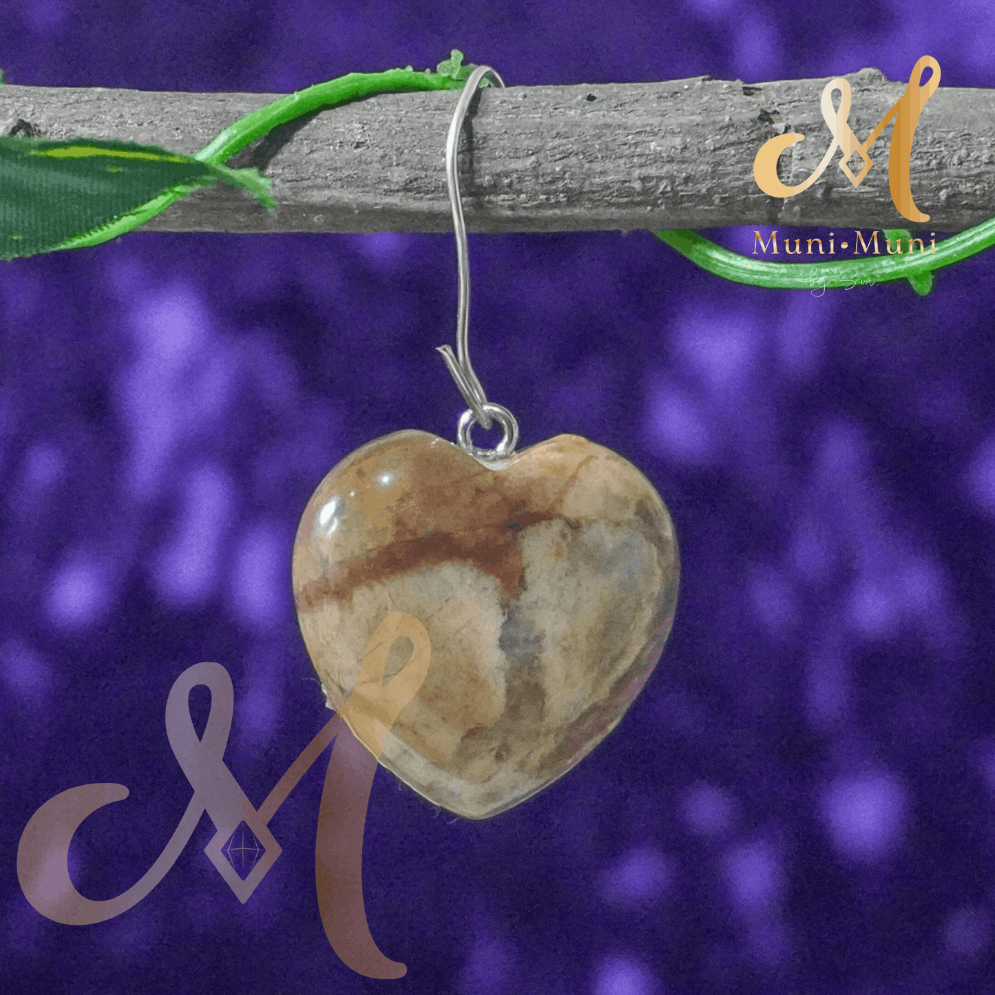 Picture Jasper Natural Crystal Pendant