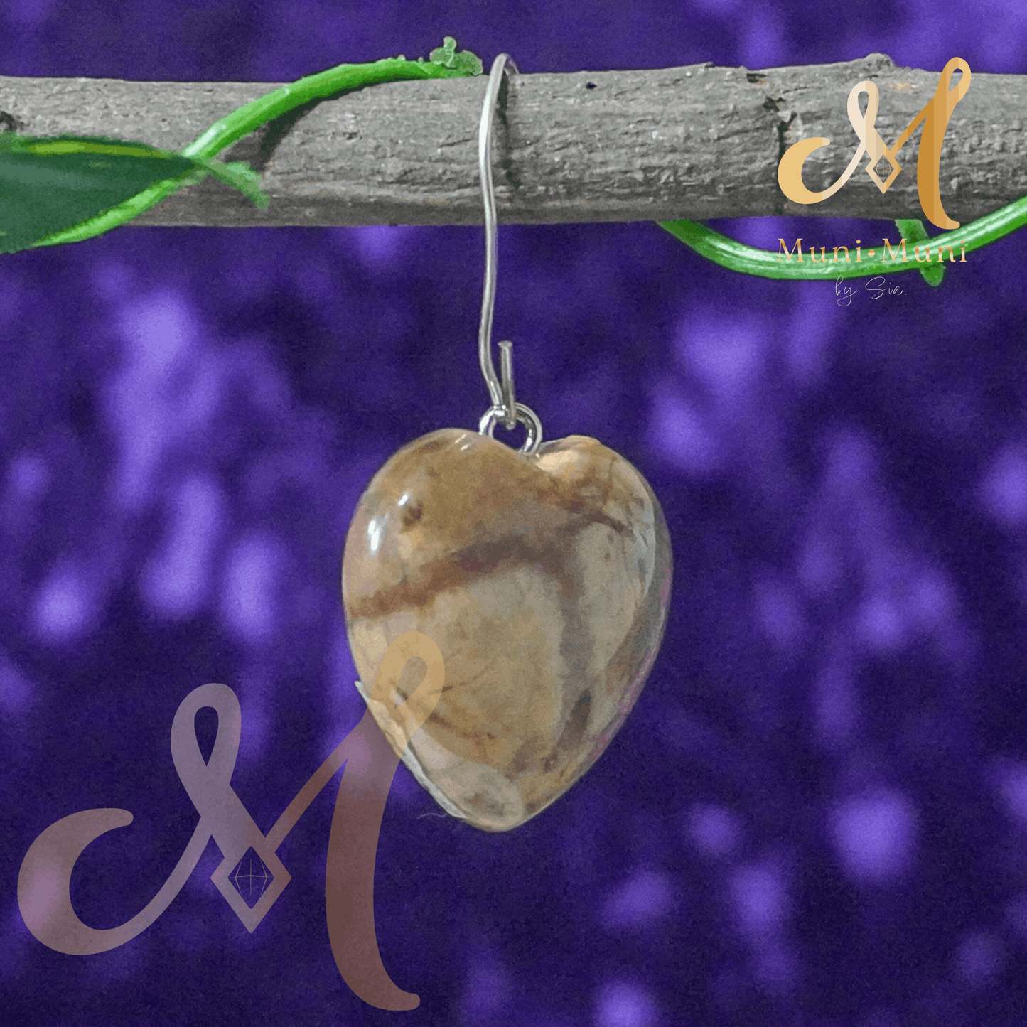Picture Jasper Natural Crystal Pendant
