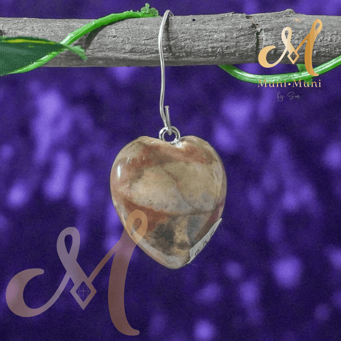 Picture Jasper Natural Crystal Pendant