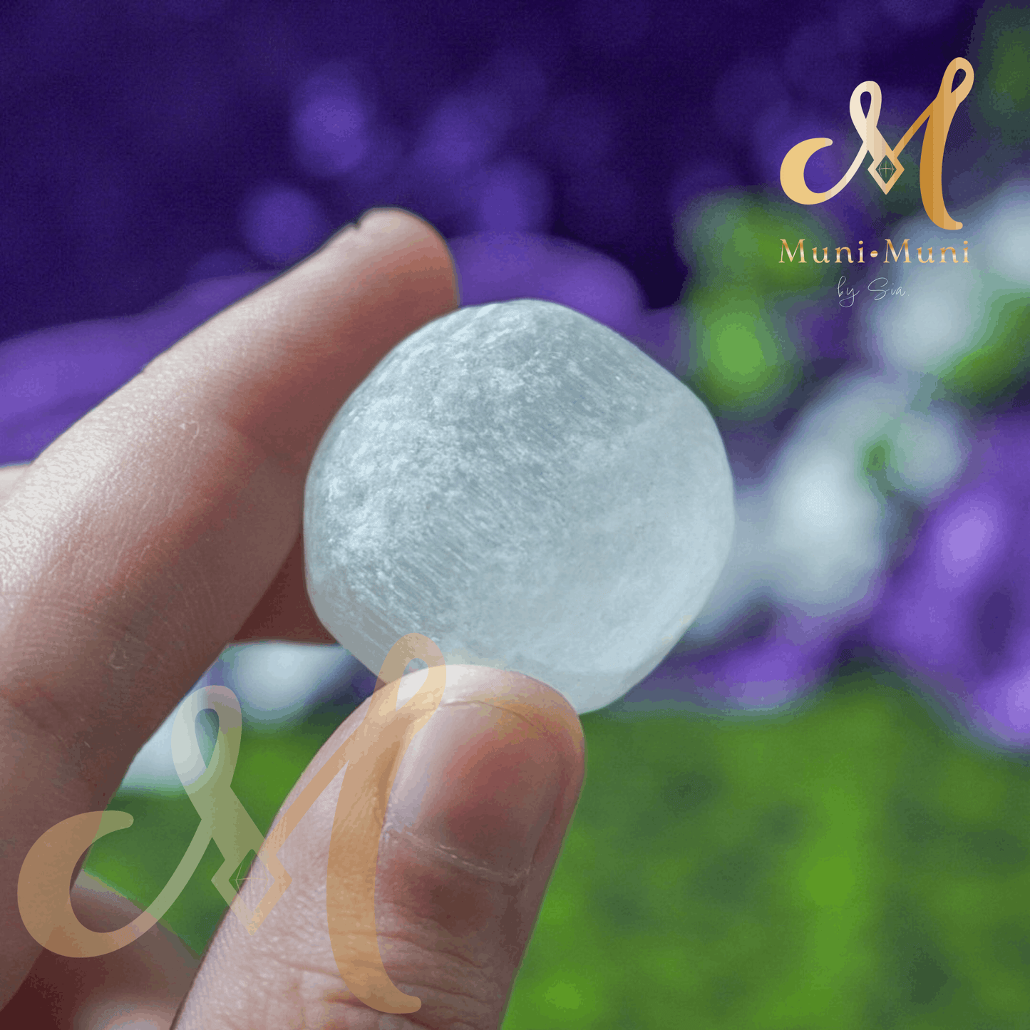 Satin Spar Ball Tumbled Crystal