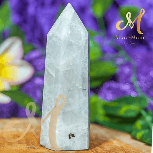 White Moonstone Natural Crystal Tower