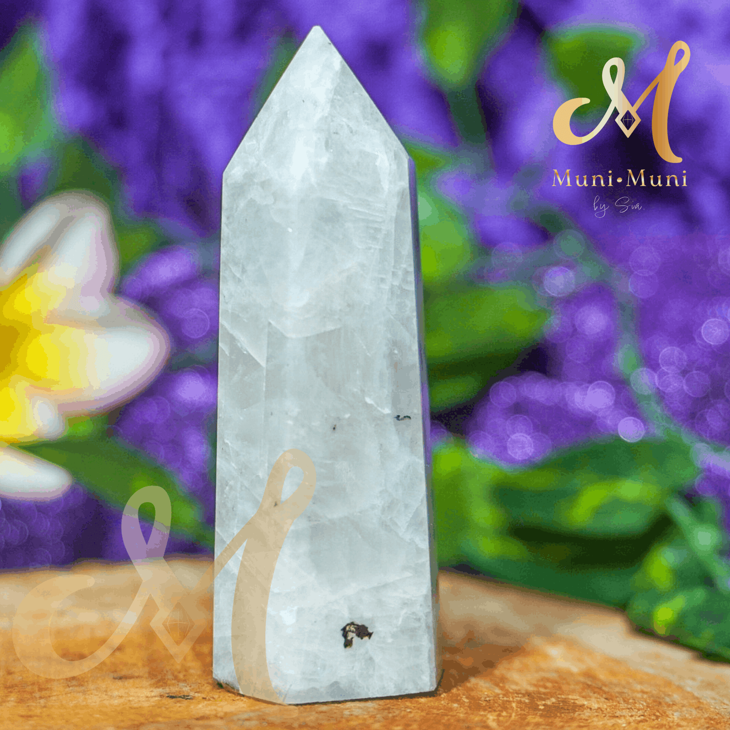 White Moonstone Natural Crystal Tower
